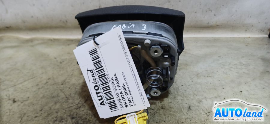 Airbag Sofer SKODA FABIA 2006-2026 Cod 5J0880201K 