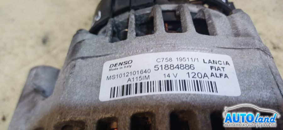 Alternator ALFA ROMEO GIULIETTA (940_) 2010-2025 Cod 51884886 