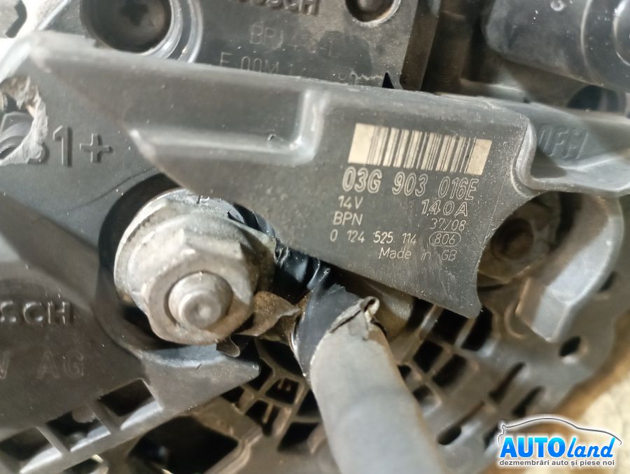 Alternator AUDI A4 (8K2) 2007-2026 Cod 03G903016E 