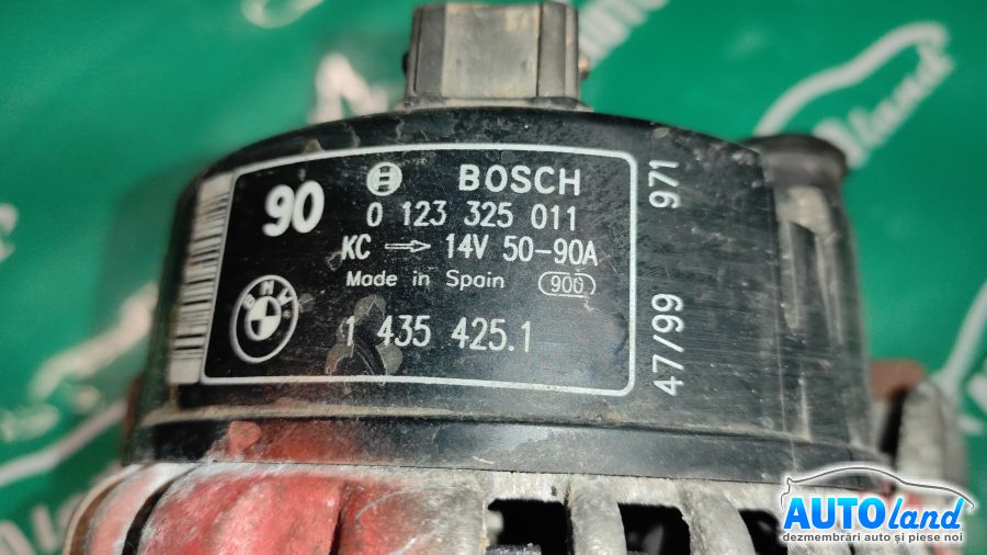 Alternator BMW 3 (E46) 1999-2001 Cod 0123325011 