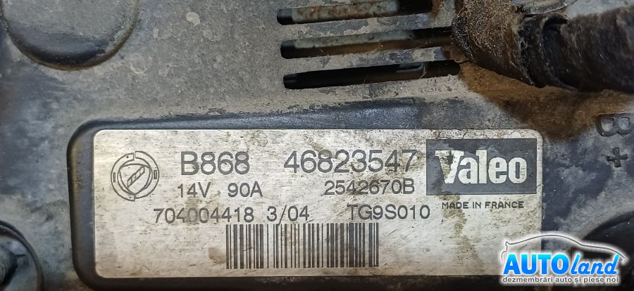 Alternator FIAT DOBLO Cargo (223) 2001-2026 Cod 46823547 