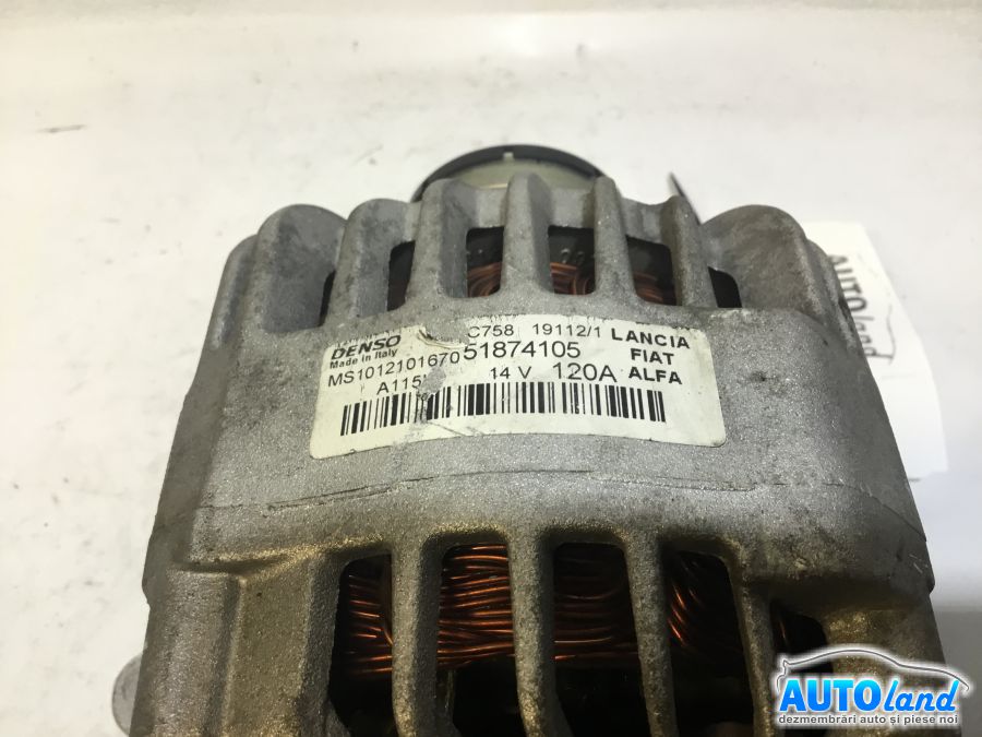 Alternator FIAT GRANDE PUNTO (199) 2005-2025 Cod 51874105 