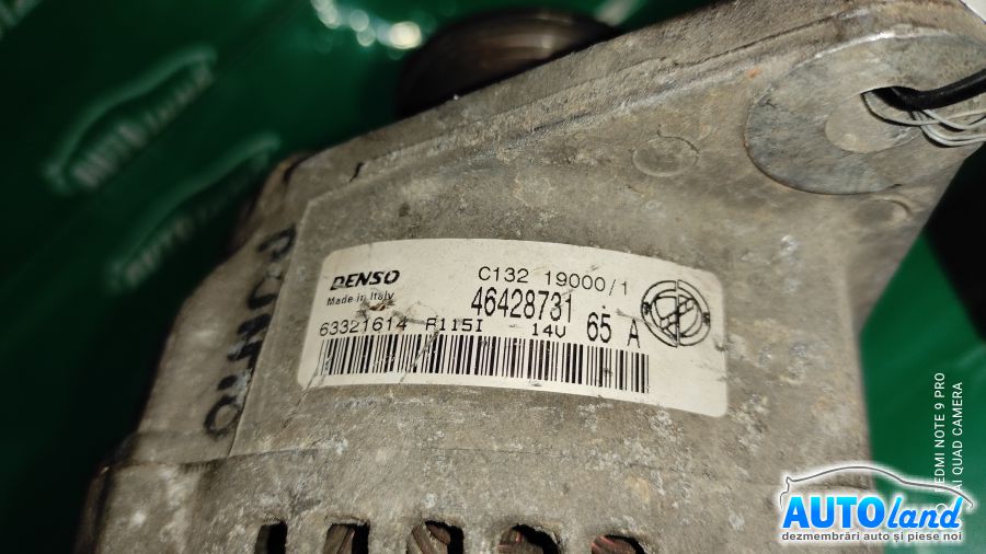 Alternator FIAT PUNTO (188) 1999-2012 Cod 46428731 