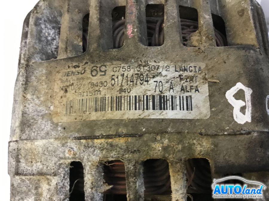 Alternator FIAT PUNTO (188) 1999-2012 Cod 5174794 