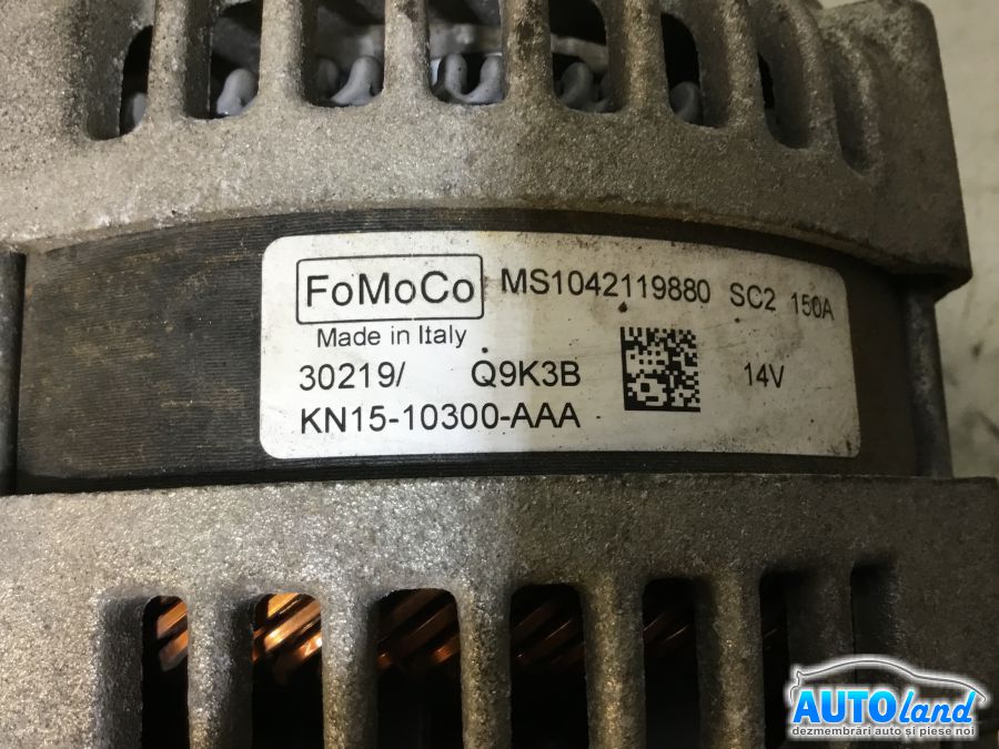 Alternator FORD ECOSPORT II (FACELIFT 2017) 2017-2022 Cod KN1510300AAA 