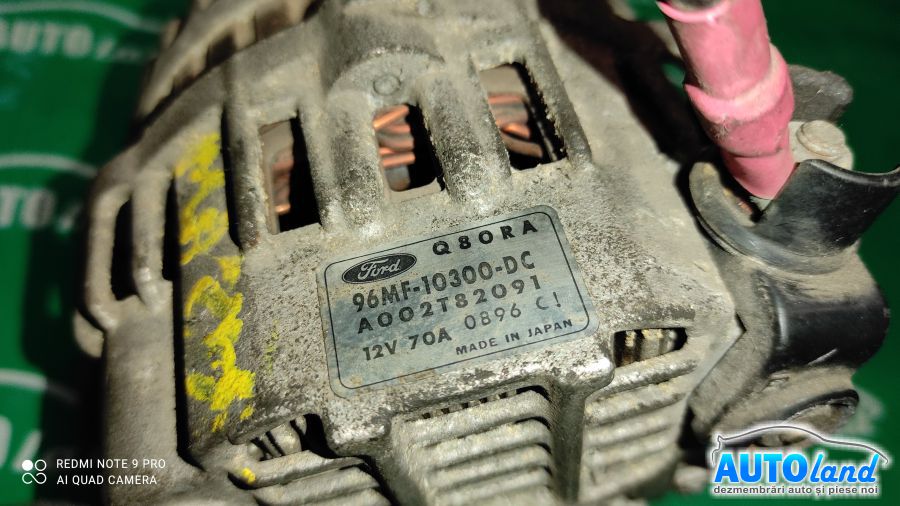 Alternator FORD FIESTA IV (JA_,JB_) 1995-2002 Cod A002T82091 
