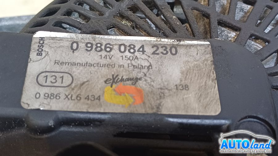 Alternator FORD FOCUS III Turnier 2010-2014 Cod 0986084230 