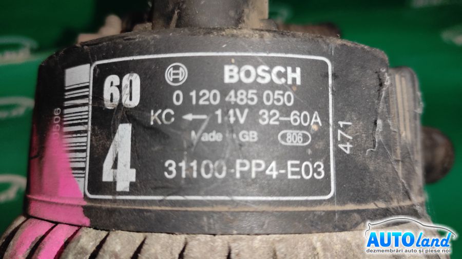 Alternator HONDA ACCORD III (CA4,CA5) 1985-1989 Cod 0120485050 