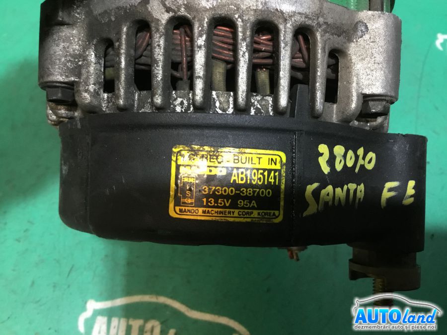 Alternator HYUNDAI SANTA FE (SM) 2001-2025 Cod 3730038700 
