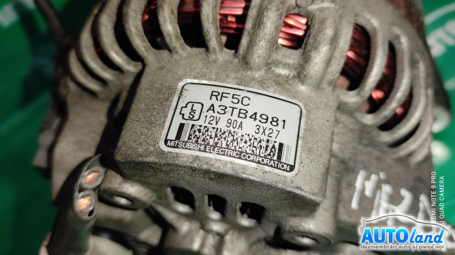 Alternator MAZDA 6 (GG) 2002-2026 Cod A3TB4981 