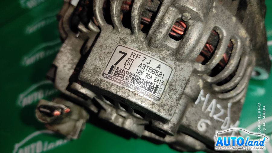 Alternator MAZDA 6 (GG) 2002-2025 Cod A3TB6581 
