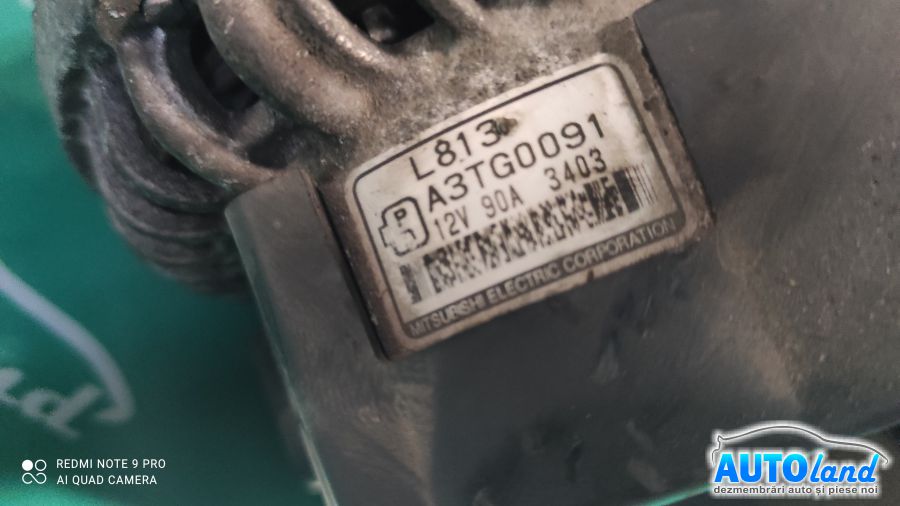 Alternator MAZDA 6 (GG) 2002-2025 Cod A3TG0091 