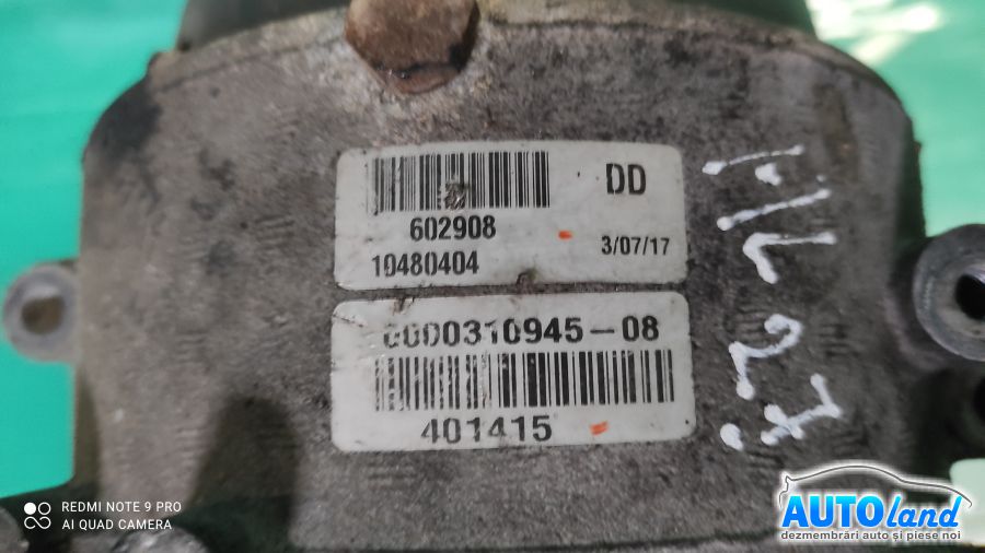 Alternator MERCEDES-BENZ M-CLASS (W163) 1998-2005 Cod 10480404 