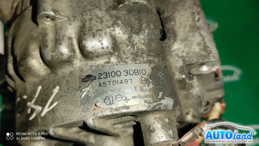 Alternator NISSAN MICRA I (K10) 1982-1992 Cod A5T01497 