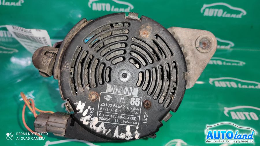 Alternator NISSAN MICRA II (K11) 1992-2003 Cod 2310054B62 