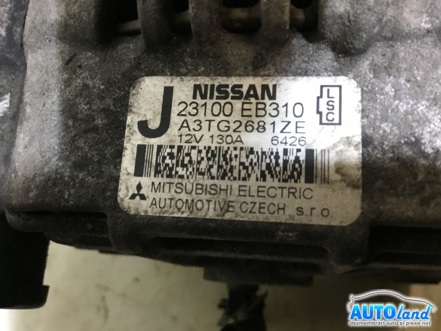 Alternator NISSAN NAVARA (D40) 2004-2025 Cod 23100EB310 