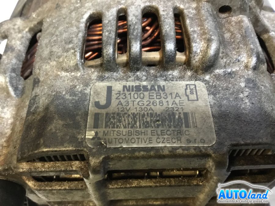Alternator NISSAN PATHFINDER (R51) 2005-2025 Cod 23100EB31A 