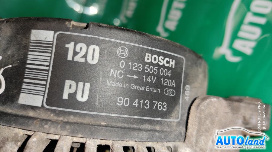 Alternator OPEL OMEGA B (25_,26_,27_) 1994-2003 Cod 0123505004 