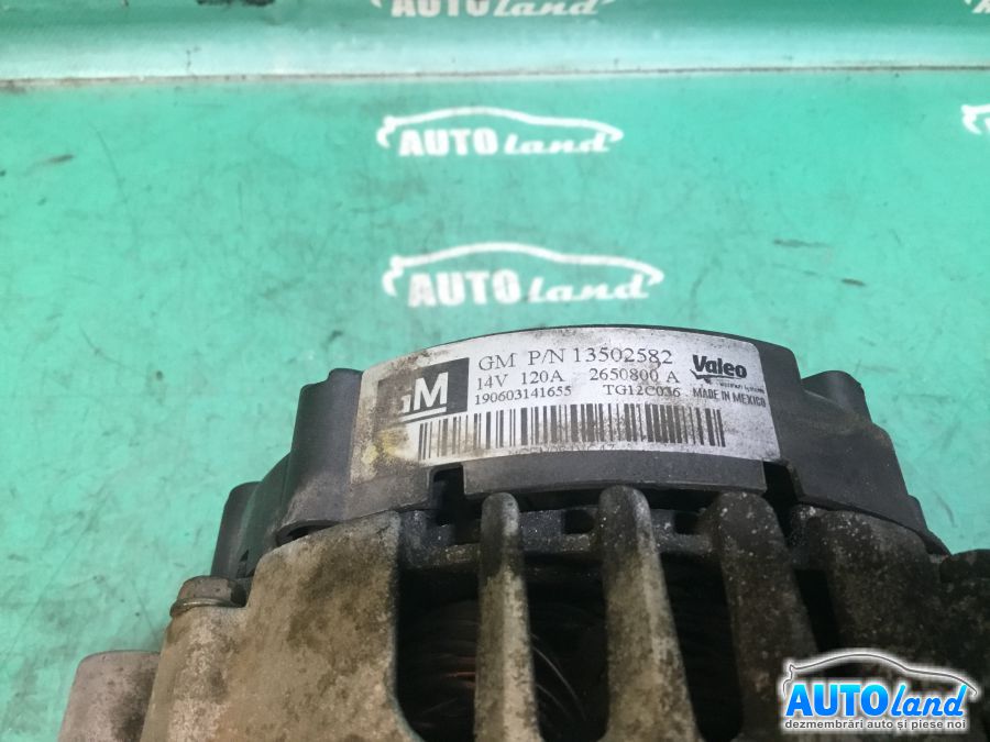 Alternator OPEL ZAFIRA (P12) 2011-2025 Cod 13502582 