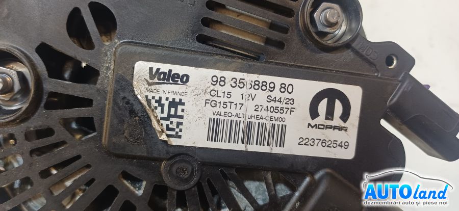 Alternator PEUGEOT 2008 2013-2026 Cod 9835688980 