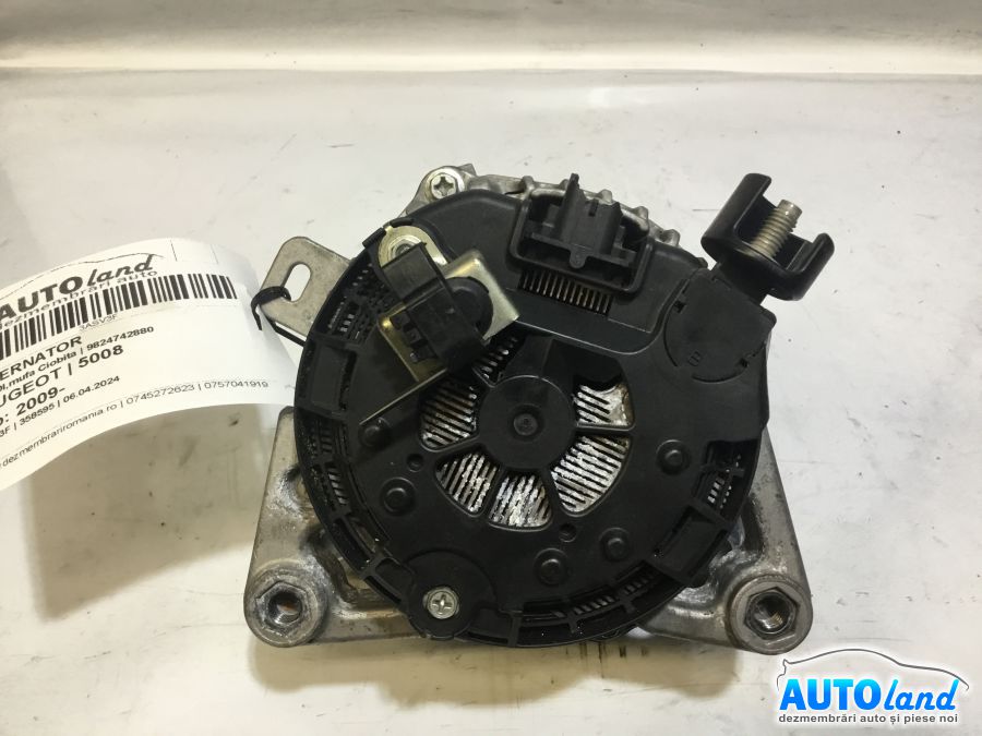 Alternator PEUGEOT 5008 2009-2025 Cod 9824742880 