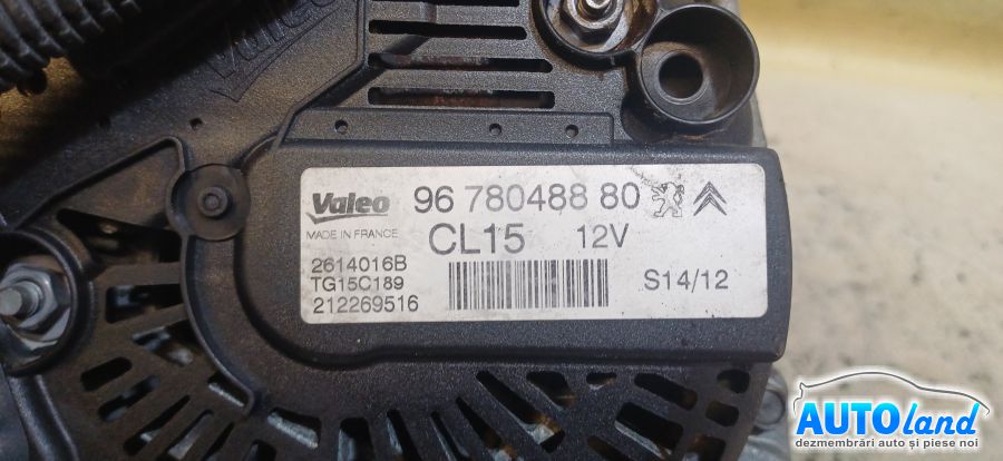 Alternator PEUGEOT 508 2010-2026 Cod 9678048880 
