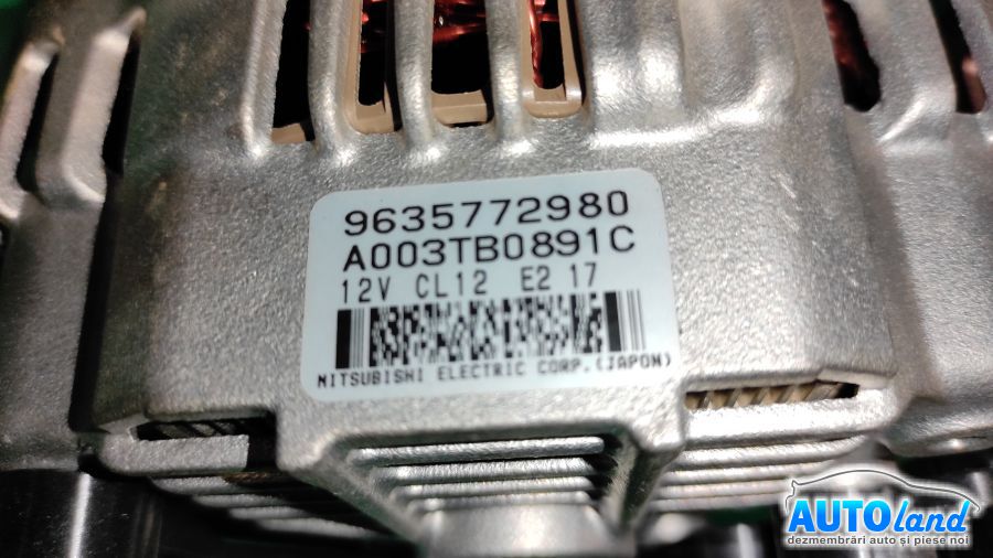 Alternator PEUGEOT 607 (9D,9U) 2000-2025 Cod 9635772980 