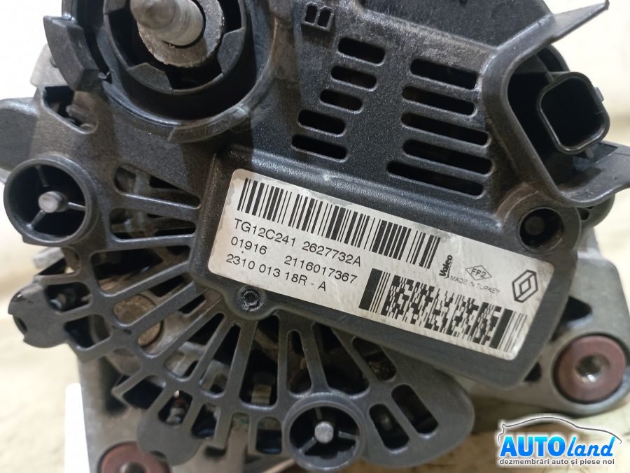 Alternator RENAULT CAPTUR 2013-2025 Cod 231001318R 