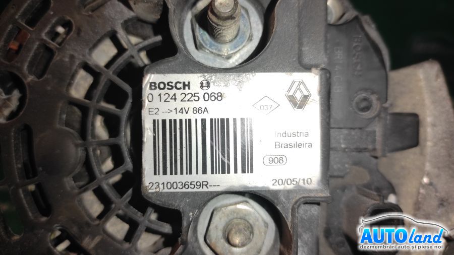 Alternator RENAULT CLIO III (BR0/1,CR0/1) 2005-2026 Cod 0124225068 