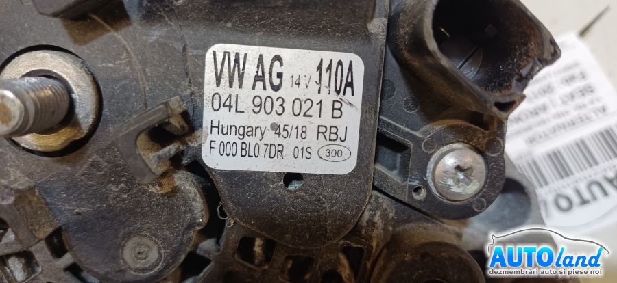 Alternator SEAT ARONA (KJ) 2017-2026 Cod 04L903021B 
