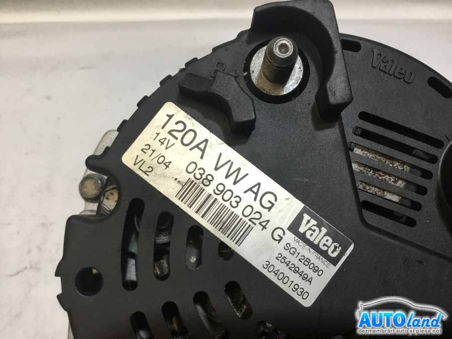 Alternator SEAT IBIZA IV (6J5,6P1) 2008-2017 Cod 038903024G 
