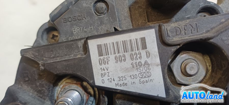 Alternator SKODA OCTAVIA (1Z3) 2004-2026 Cod 06F903023D 