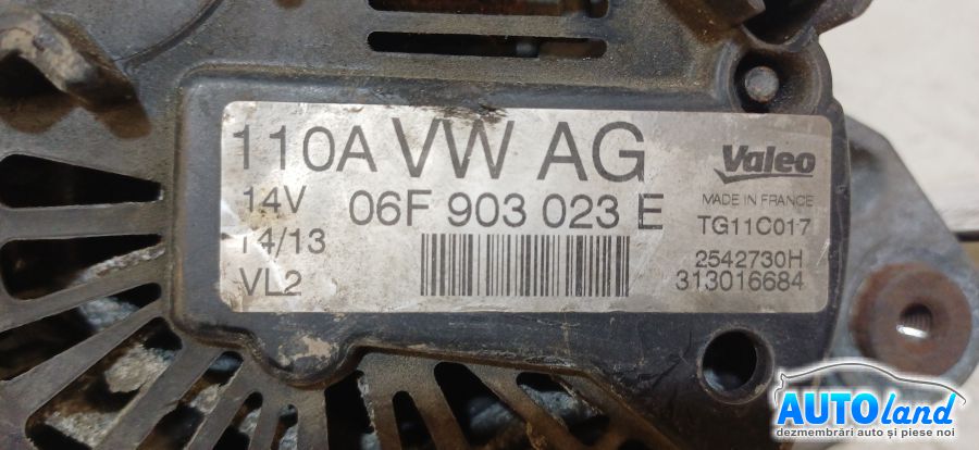Alternator SKODA RAPID 2011-2026 Cod 03F903023E 