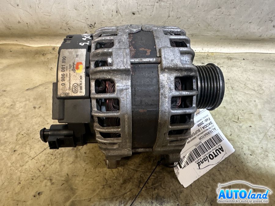 Alternator SKODA SUPERB II (3T4) 2008-2026 Cod 0986081890 
