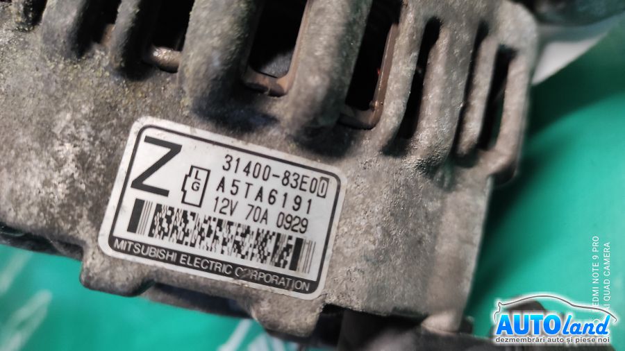 Alternator SUZUKI WAGON (MM) 2000-2025 Cod 3140083E00 