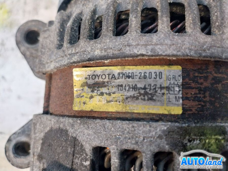 Alternator TOYOTA RAV 4 III (ACA_,ACE_) 2005-2026 Cod 2706026030 