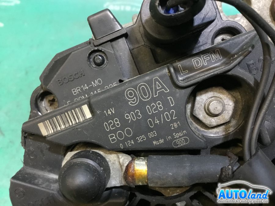 Alternator VOLKSWAGEN GOLF IV (1J1) 1997-2005 Cod 028903028D 