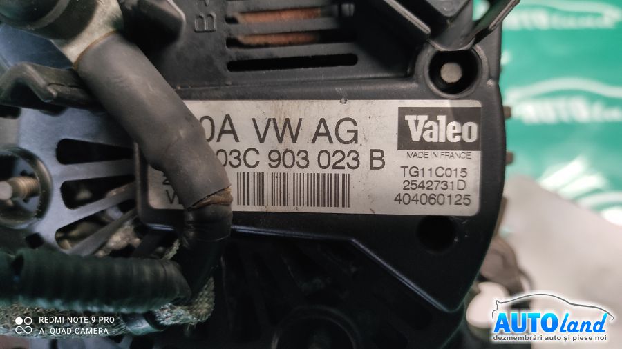 Alternator VOLKSWAGEN GOLF V (1K1) 2003-2025 Cod 03C903023B 