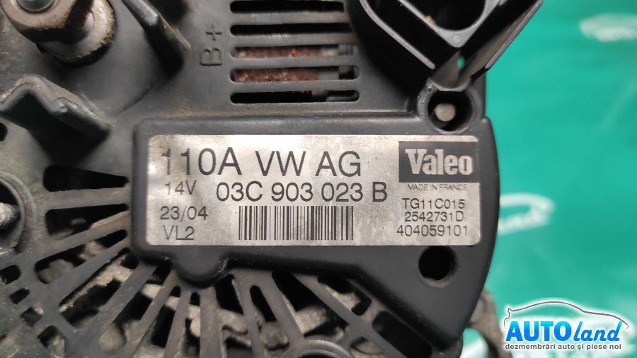 Alternator VOLKSWAGEN GOLF V (1K1) 2003-2025 Cod 03C903023B 
