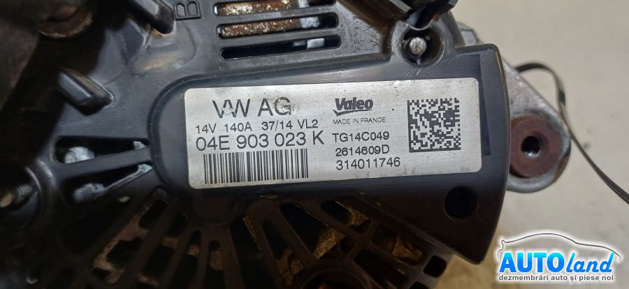 Alternator VOLKSWAGEN GOLF VII 2012-2026 Cod 04E903023K 