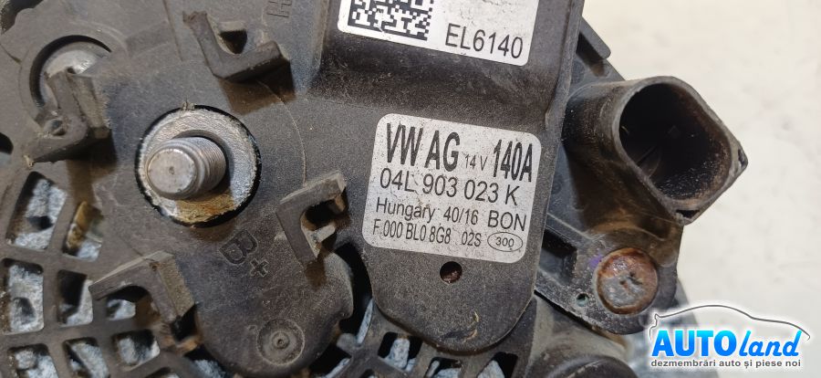 Alternator VOLKSWAGEN GOLF VII 2012-2026 Cod 04L903023K 