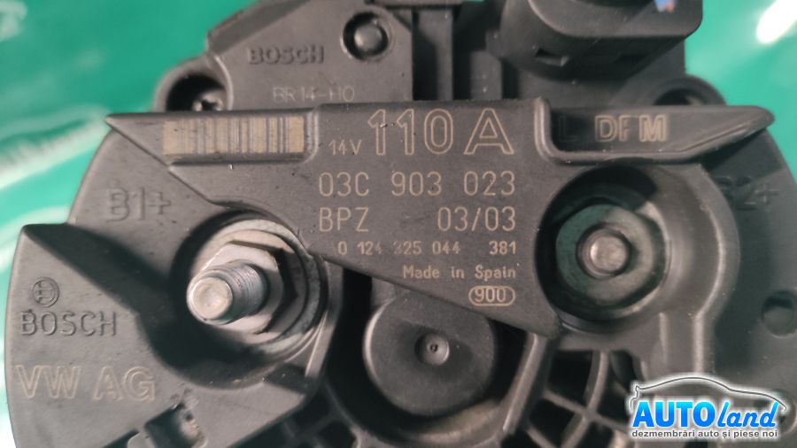 Alternator VOLKSWAGEN POLO (9N_) 2001-2025 Cod 03C903023 