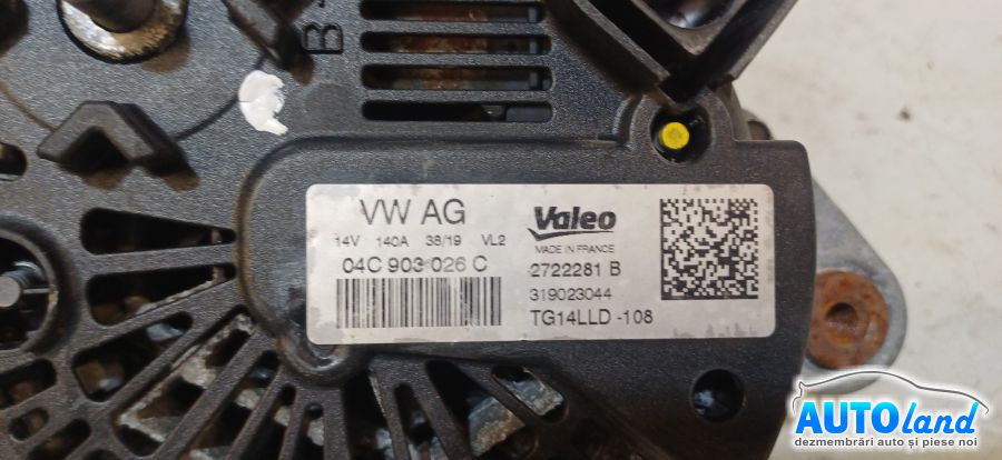 Alternator VOLKSWAGEN Polo (AW_) 2017-2026 Cod 04C903026C 