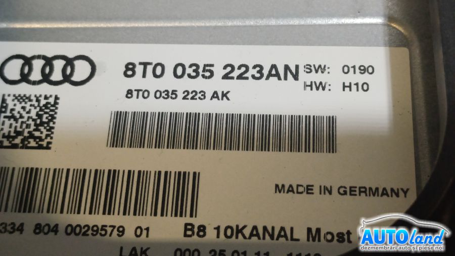 Amplificator Audio AUDI Q5 (8R) 2008-2026 Cod 8T0035223AN 