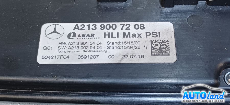 Balast Xenon MERCEDES-BENZ E-class (W213) 2016-2020 Cod A2139007208 