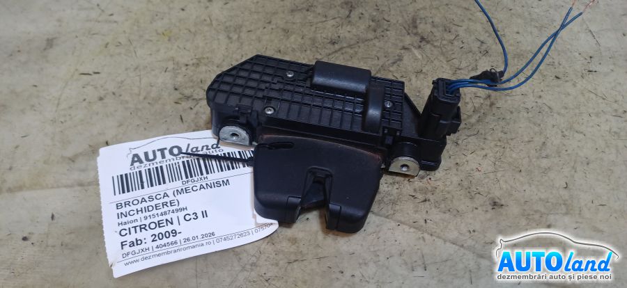 Broasca (mecanism Inchidere) CITROEN C3 II 2009-2026 Cod 9151487499H 