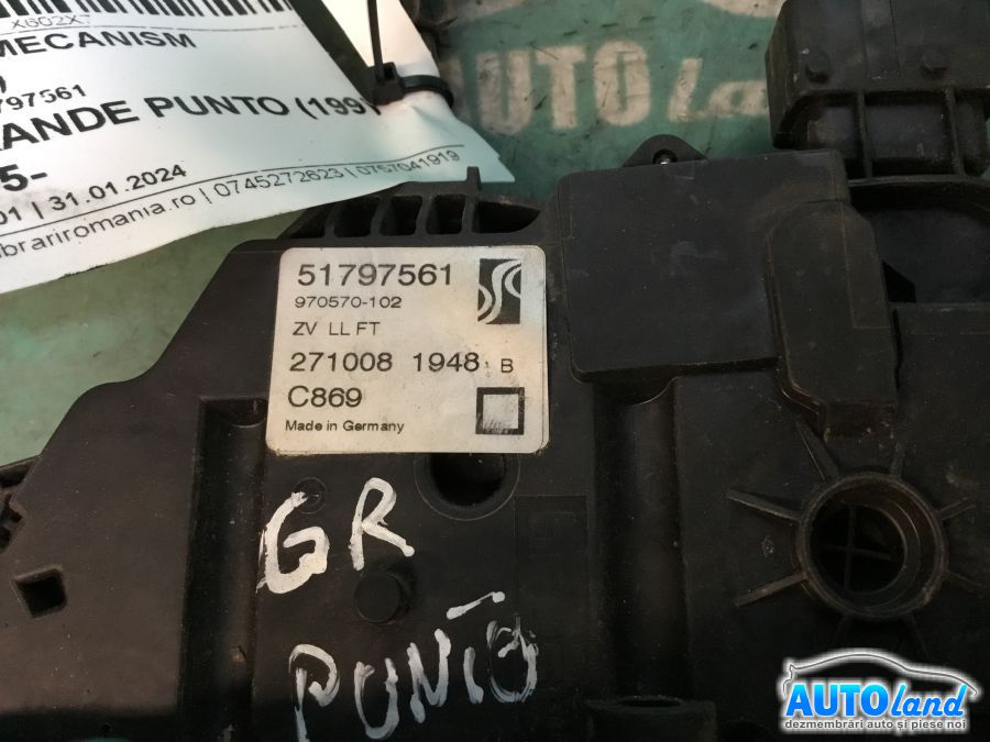 Broasca (mecanism Inchidere) FIAT GRANDE PUNTO (199) 2005-2025 Cod 51797561 