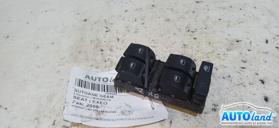 Butoane Geam SEAT EXEO 2009-2026 Cod 8E0959851D 