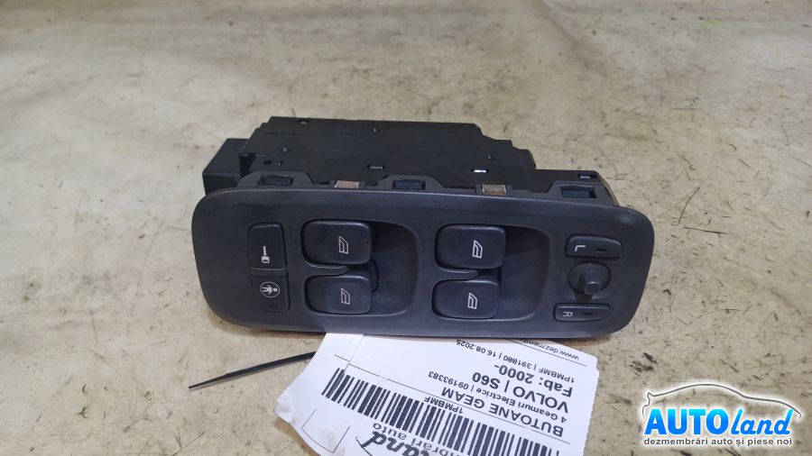 Butoane Geam VOLVO S60 2000-2025 Cod 09193383 