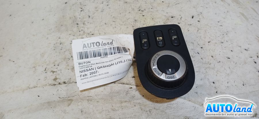 Buton NISSAN QASHQAI (J10,JJ10) 2007-2026 Cod 96912JD61A 